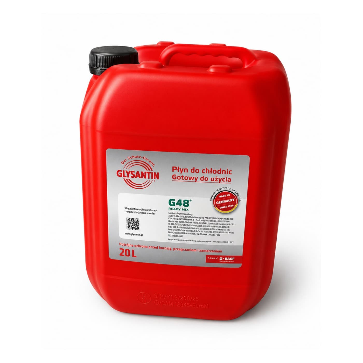 Антифриз готовая смесь Glysantin G48 20л GLY480367 Tesla — Оригинал, Новый